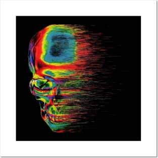 Psychedelic Skull Posters and Art